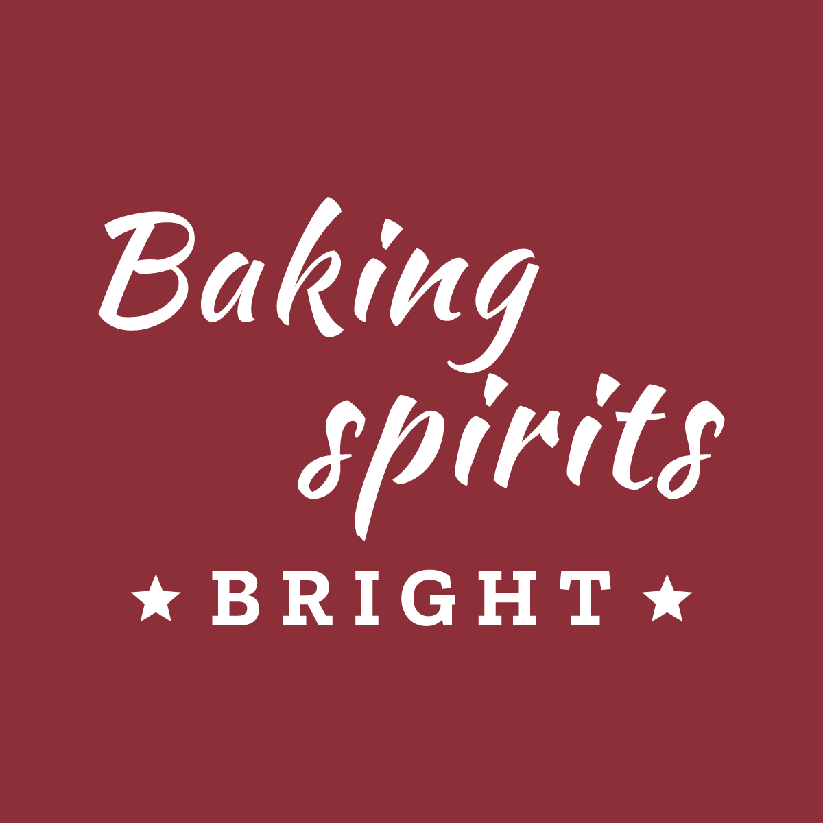The "Baking Spirits Bright" cut file shown flat on a plain background