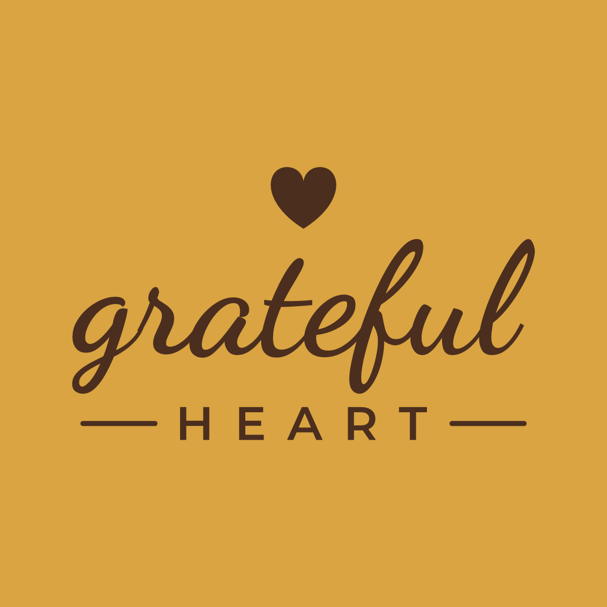 The "Grateful Heart" cut file shown flat on a plain background